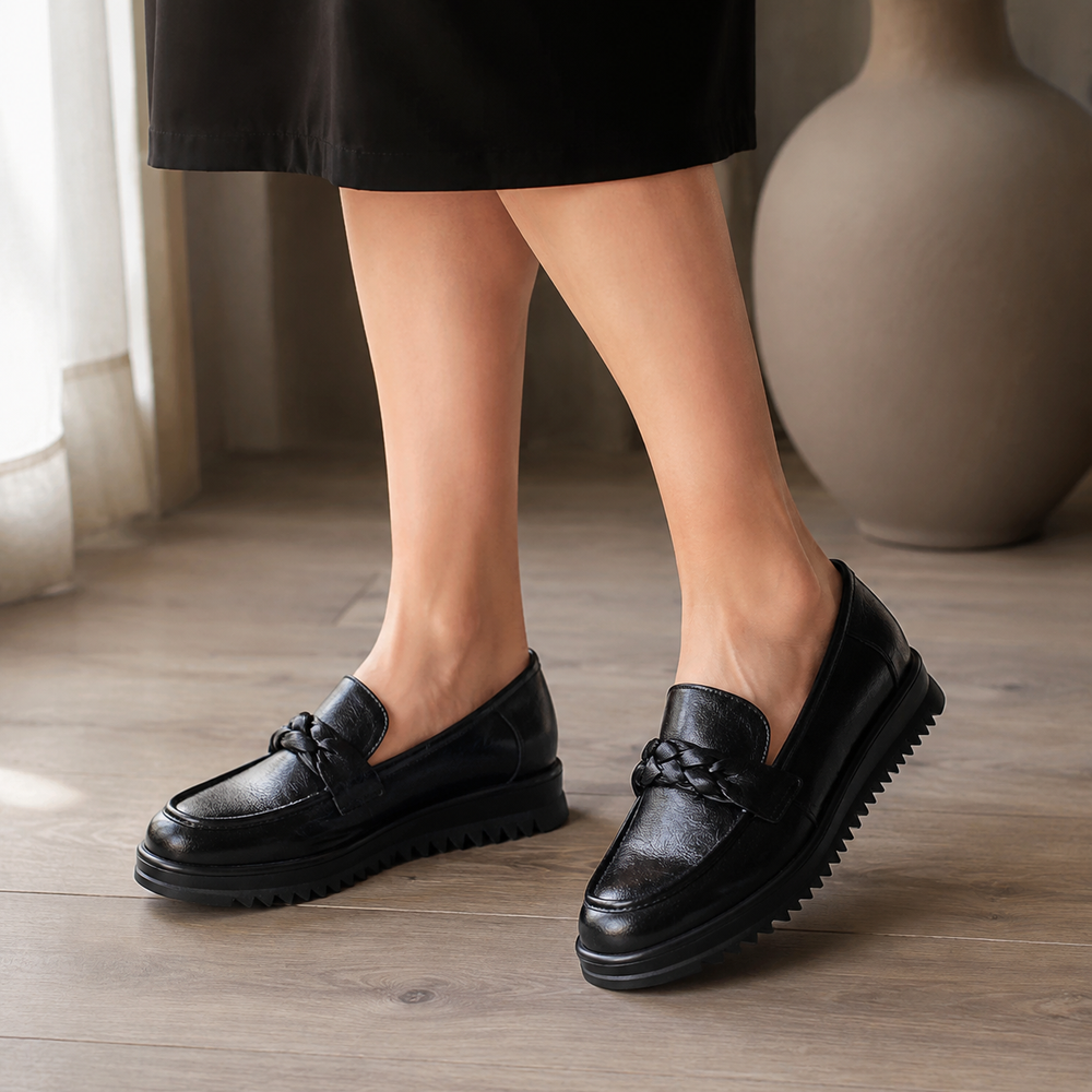 Ischia Orthopedic Comfort Shoes - Black