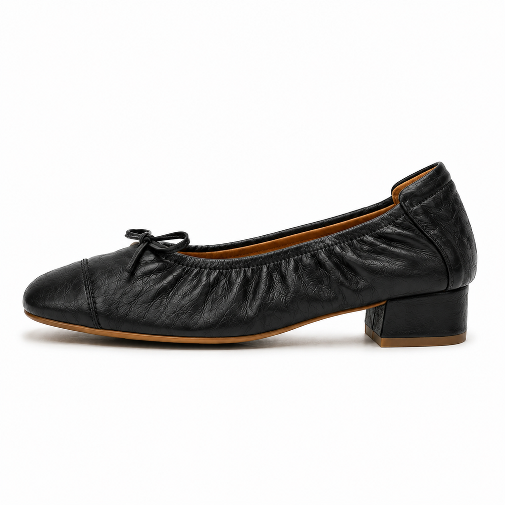 Arezzo Orthopedic Ballet Flats - Black flat bottom