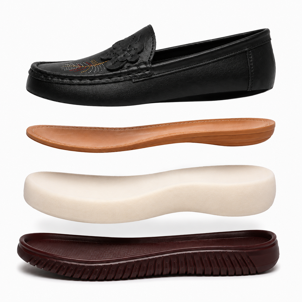 Pavia Orthopedic Flats - Black