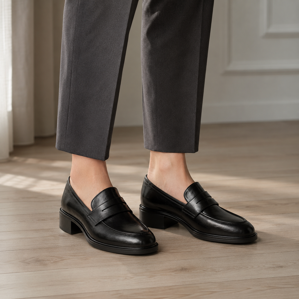 Venezia Orthopedic Loafers - Black