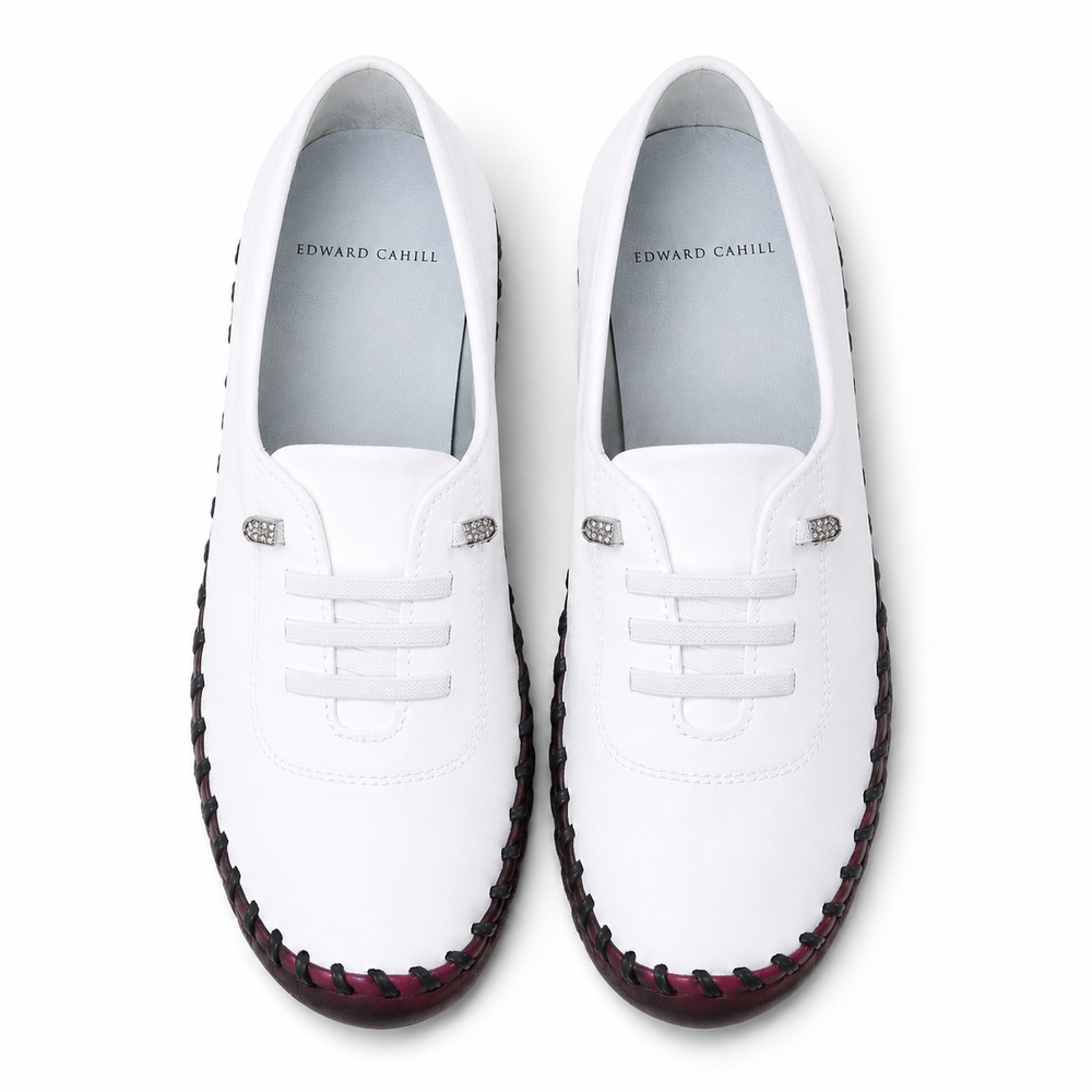 Padova Orthopedic Flats - White