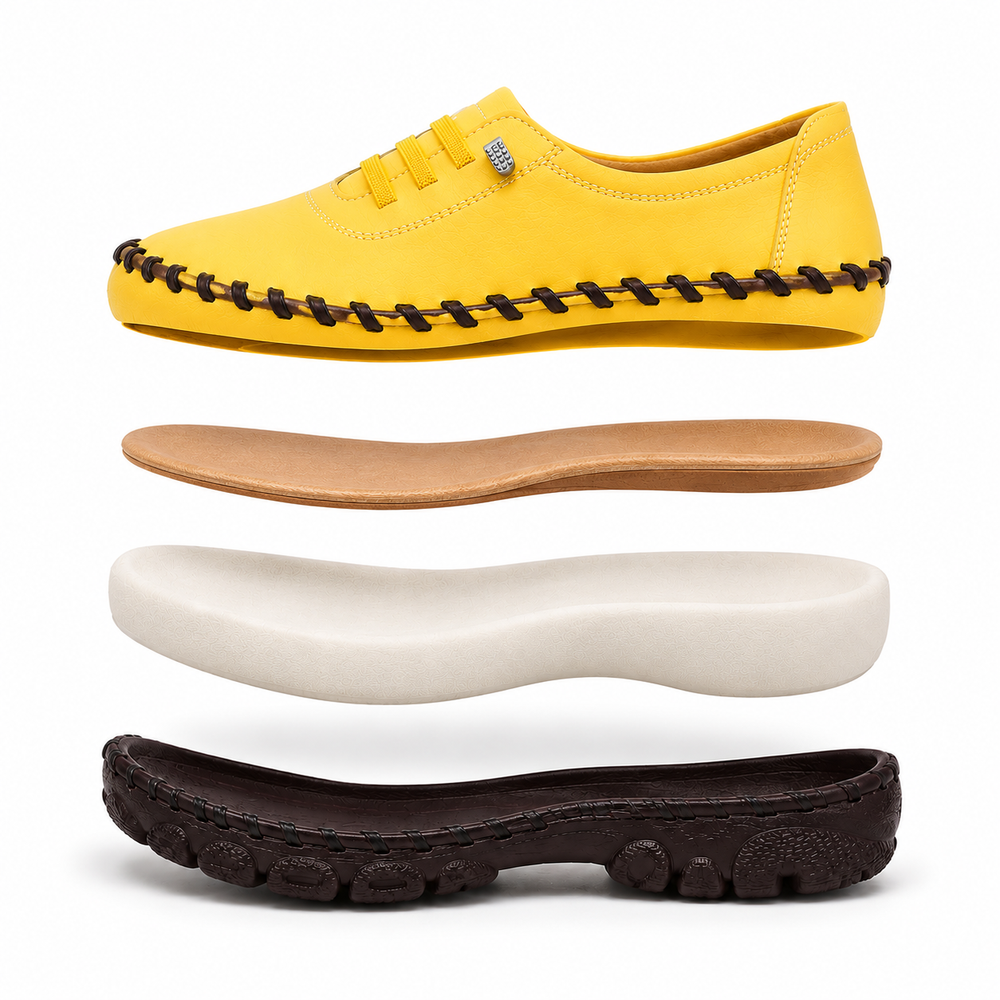 Fiesole Orthopedic Flats - Yellow
