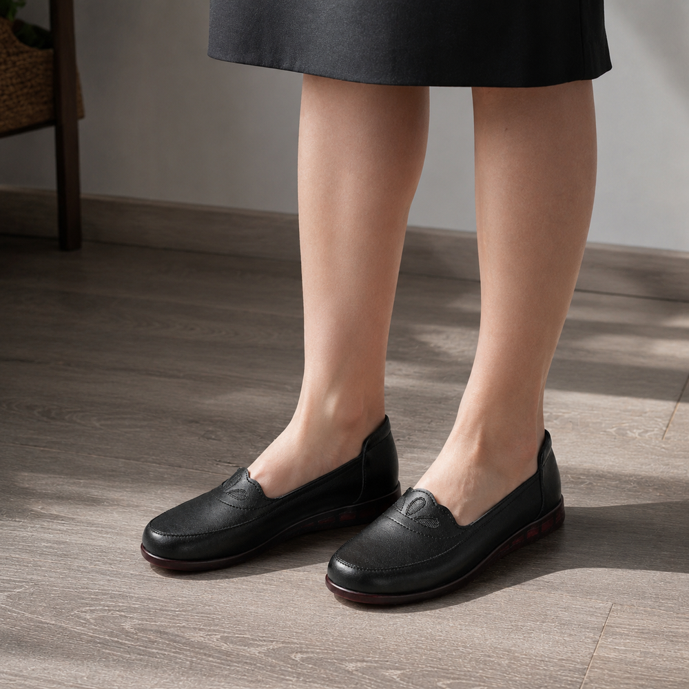 Brescia Orthopedic Flats - Black