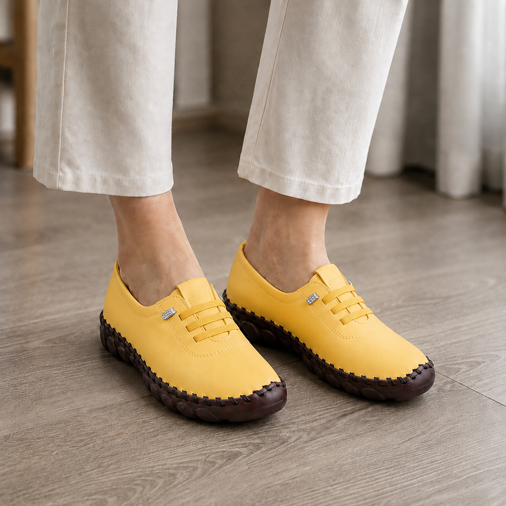 Fiesole Orthopedic Flats - Yellow