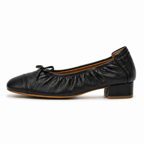 Arezzo Orthopedic Ballet Flats - Black flat bottom