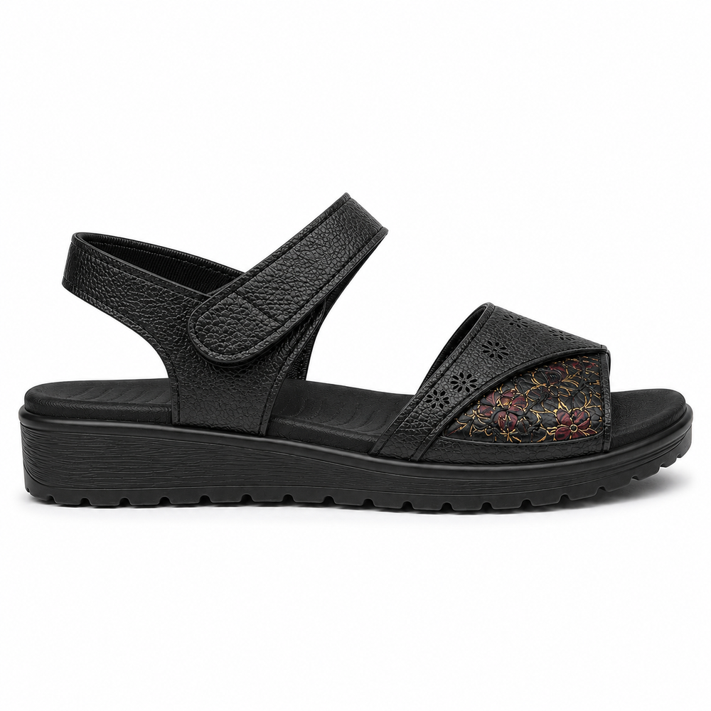 Spoleto Orthopedic Sandals - Black
