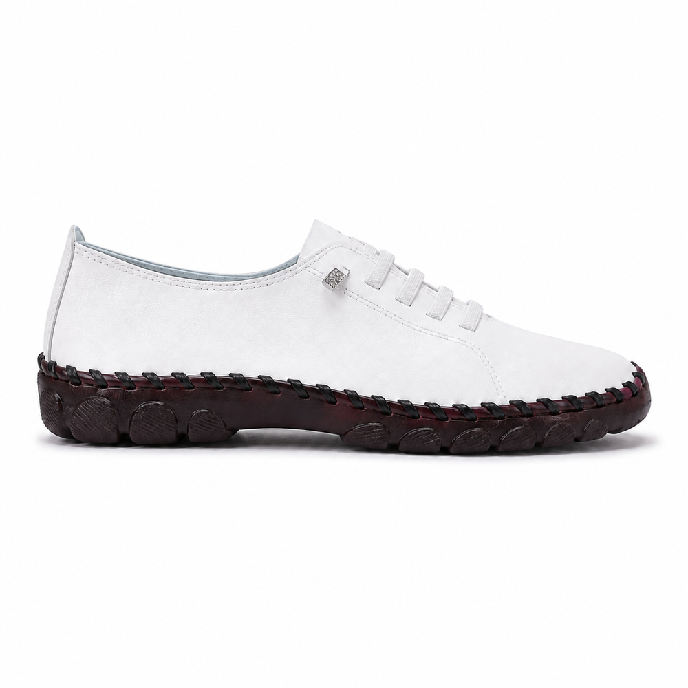 Padova Orthopedic Flats - White