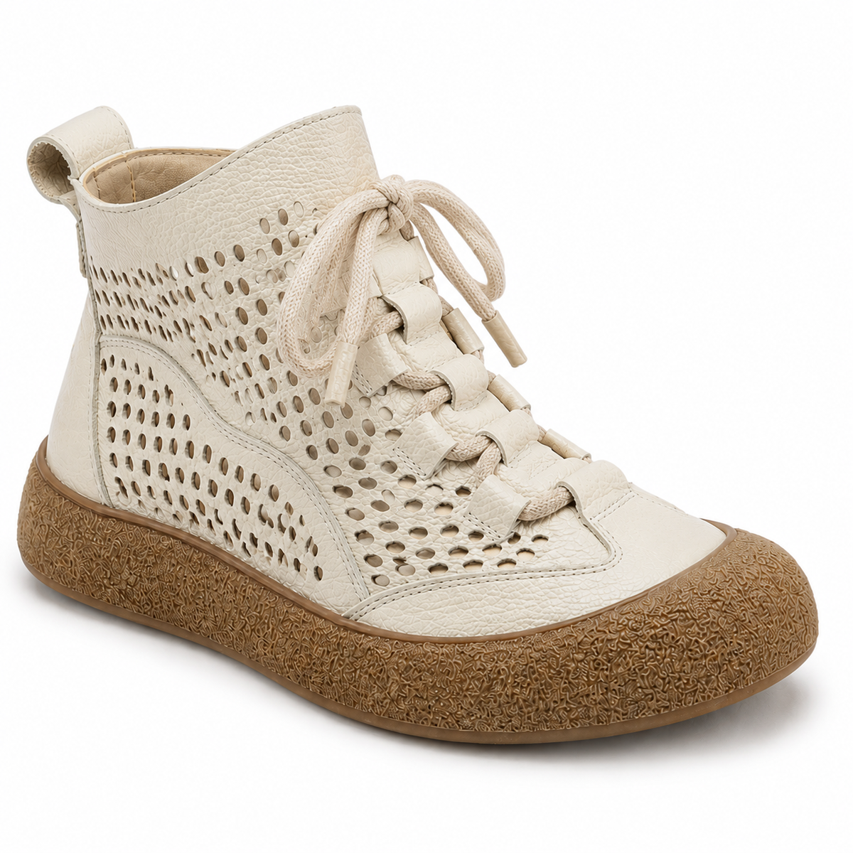 Ancona Orthopedic Ankle Boots - Beige