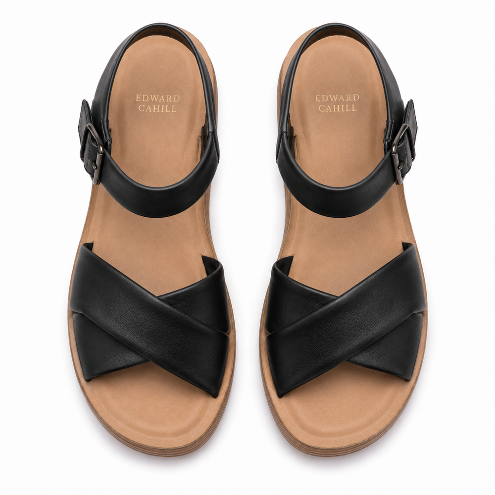 Udine Orthopedic Sandals - Black