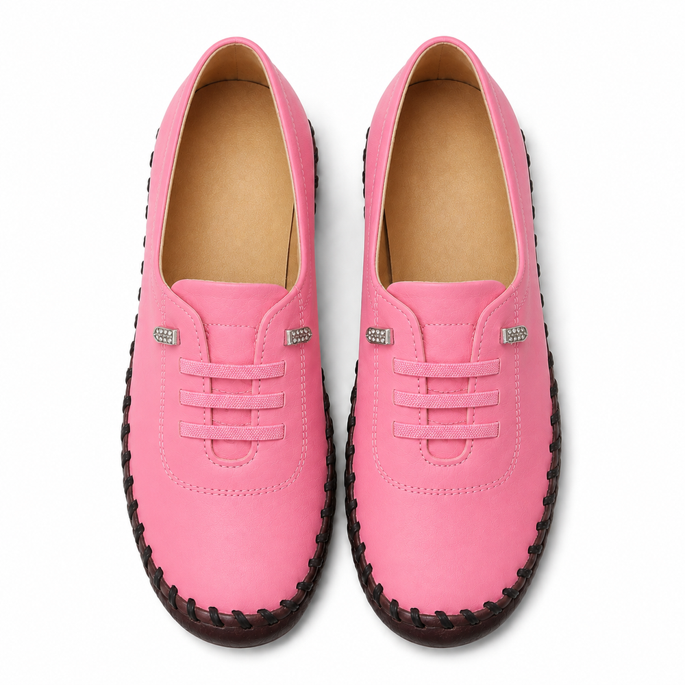 Parma Orthopedic Flats - Rose red