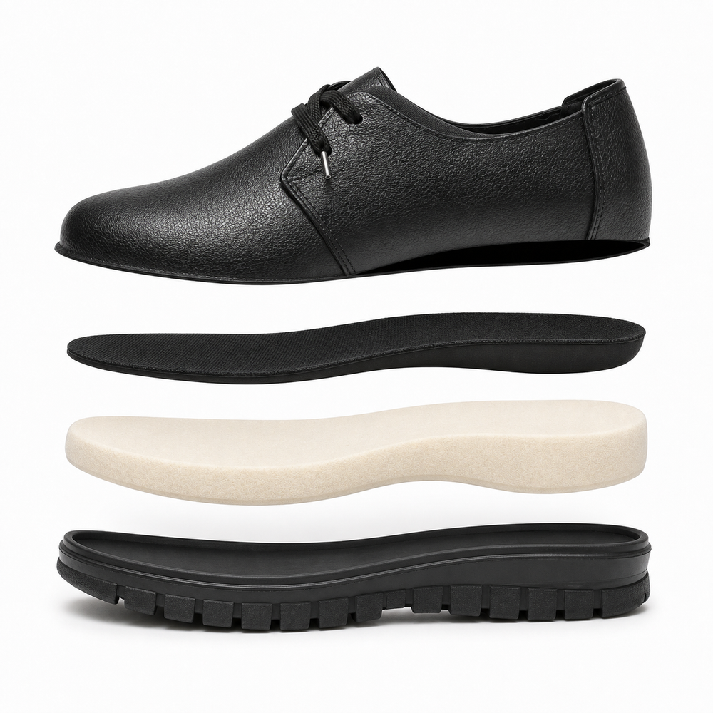 Lodi Orthopedic Comfort Shoes - Black