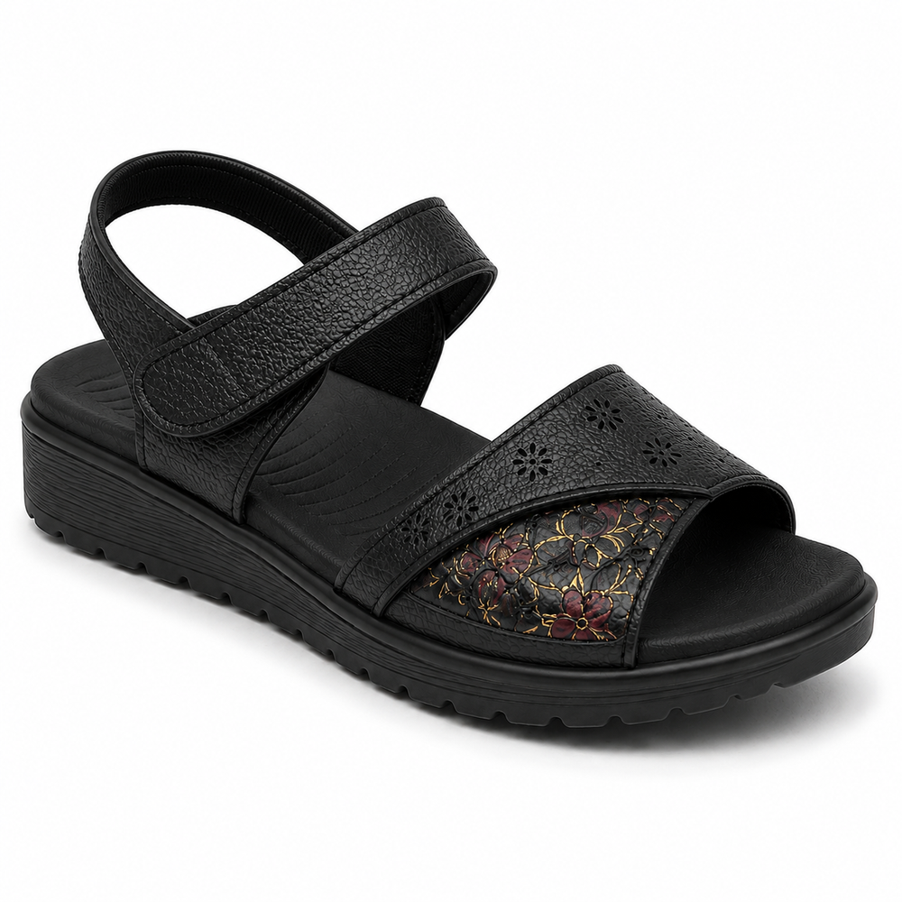 Spoleto Orthopedic Sandals - Black