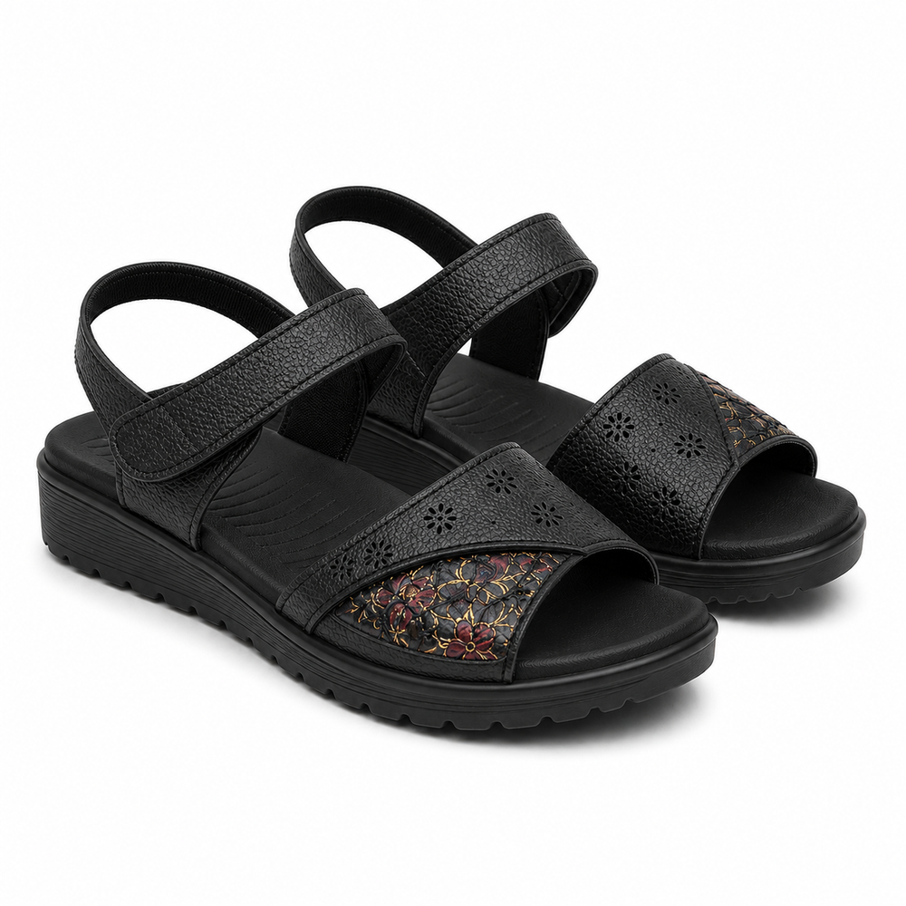 Spoleto Orthopedic Sandals - Black