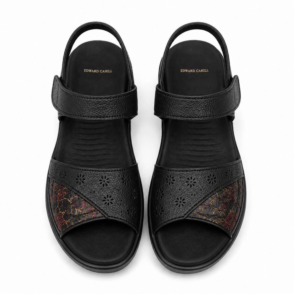 Spoleto Orthopedic Sandals - Black