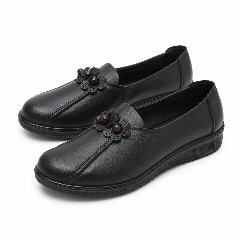 Perugia Orthopedic Comfort Shoes - Black