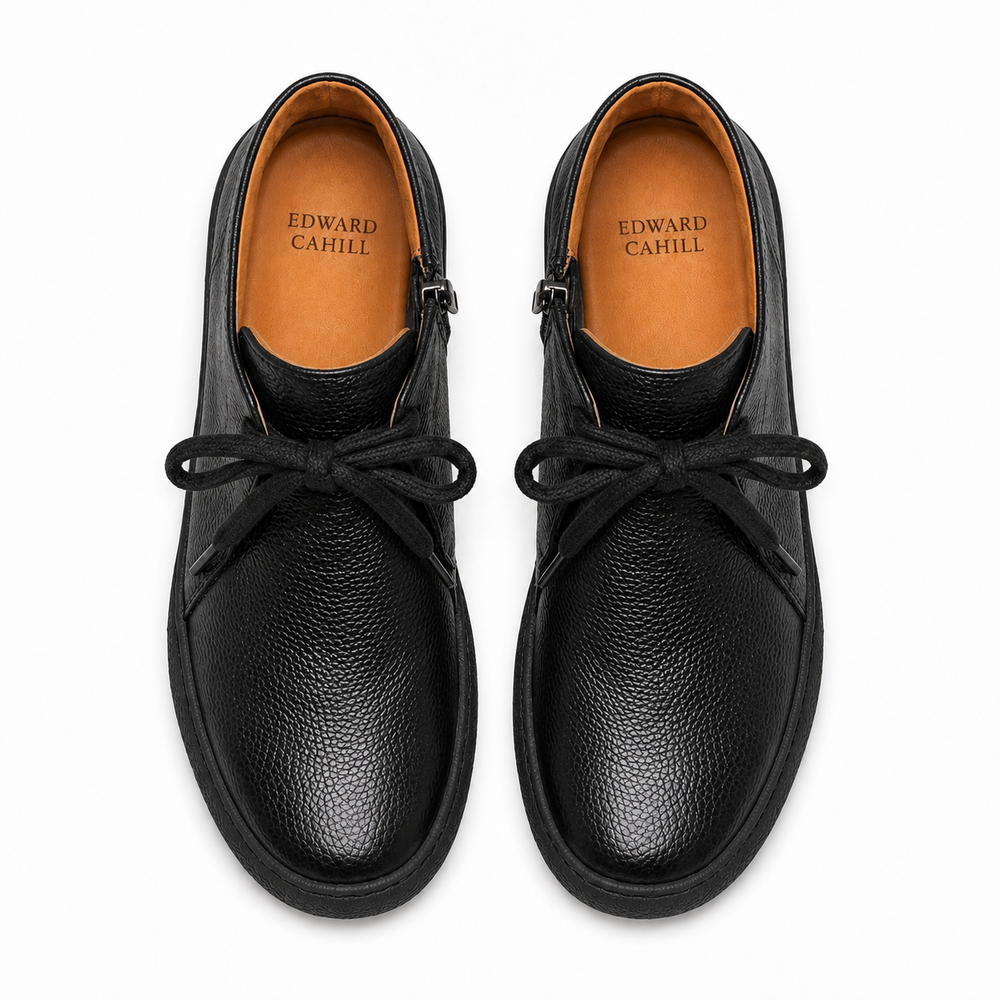 Novara Orthopedic Ankle Boots - Black cotton