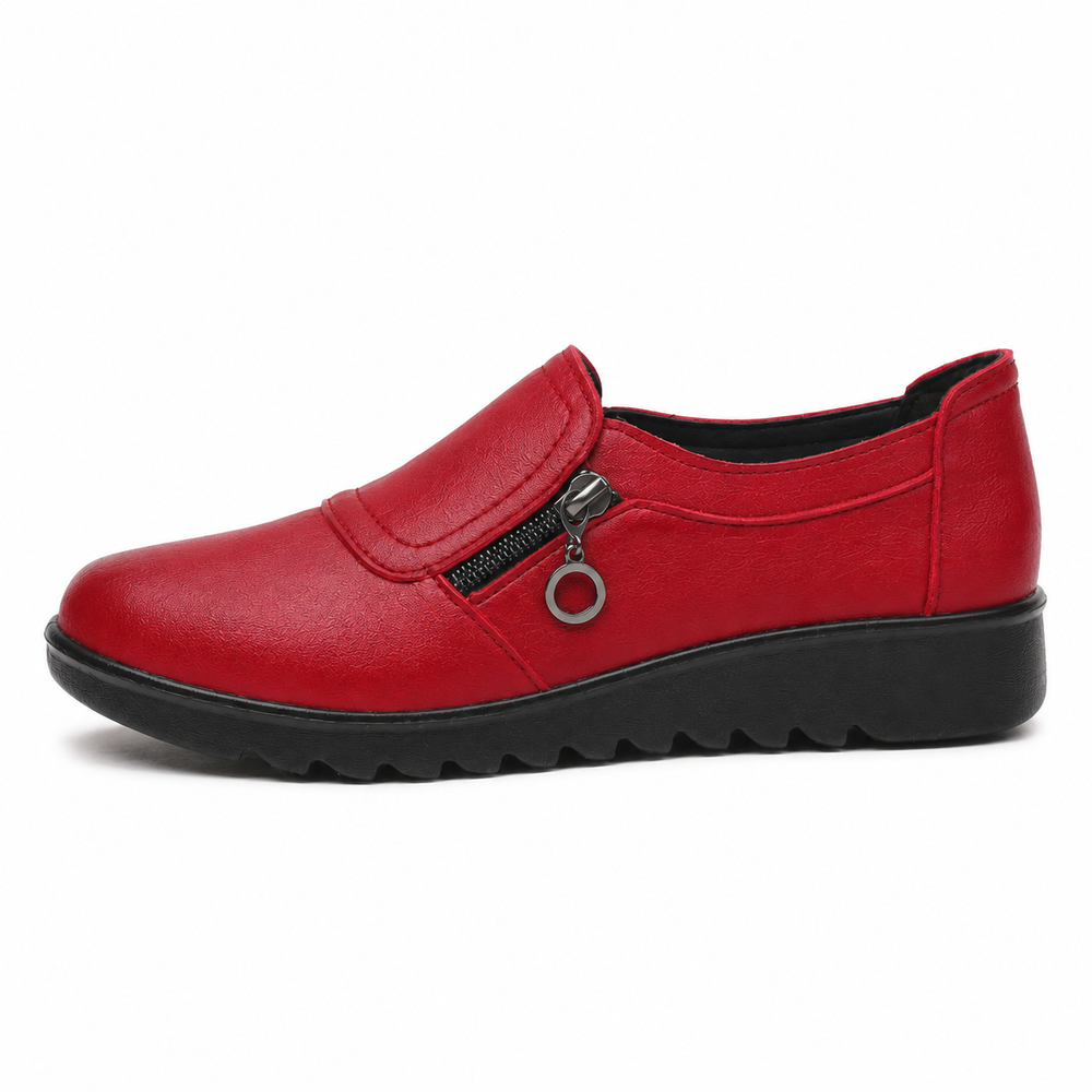 Trapani Orthopedic Flats - Red