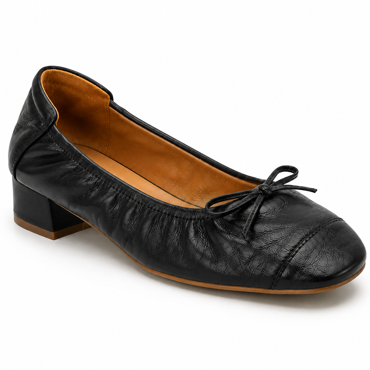 Arezzo Orthopedic Ballet Flats - Black flat bottom