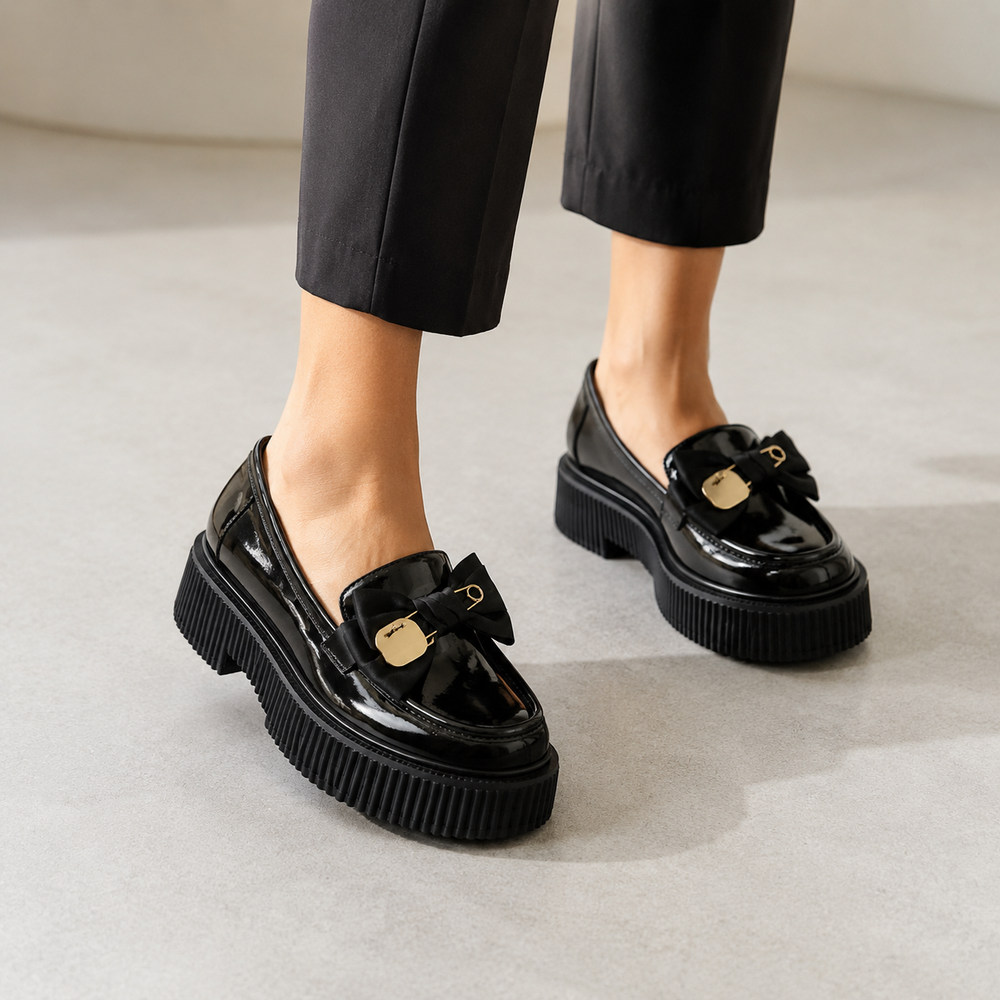 Asti Orthopedic Loafers - Black