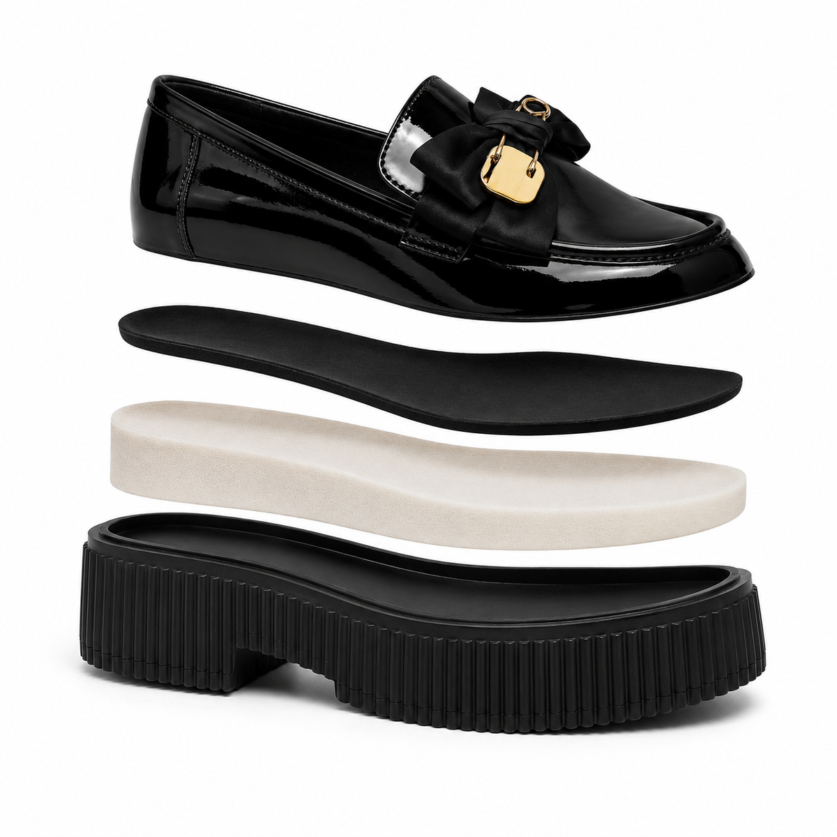 Asti Orthopedic Loafers - Black