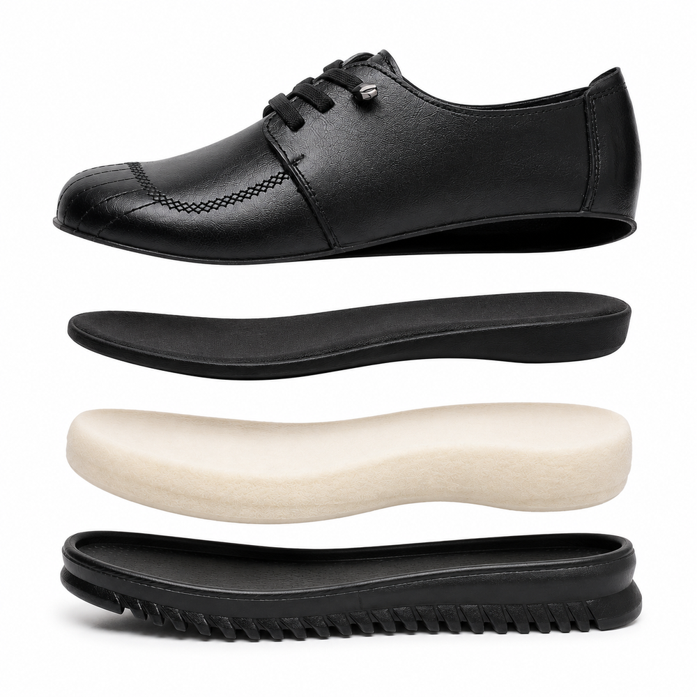 Lecce Orthopedic Comfort Shoes - Black