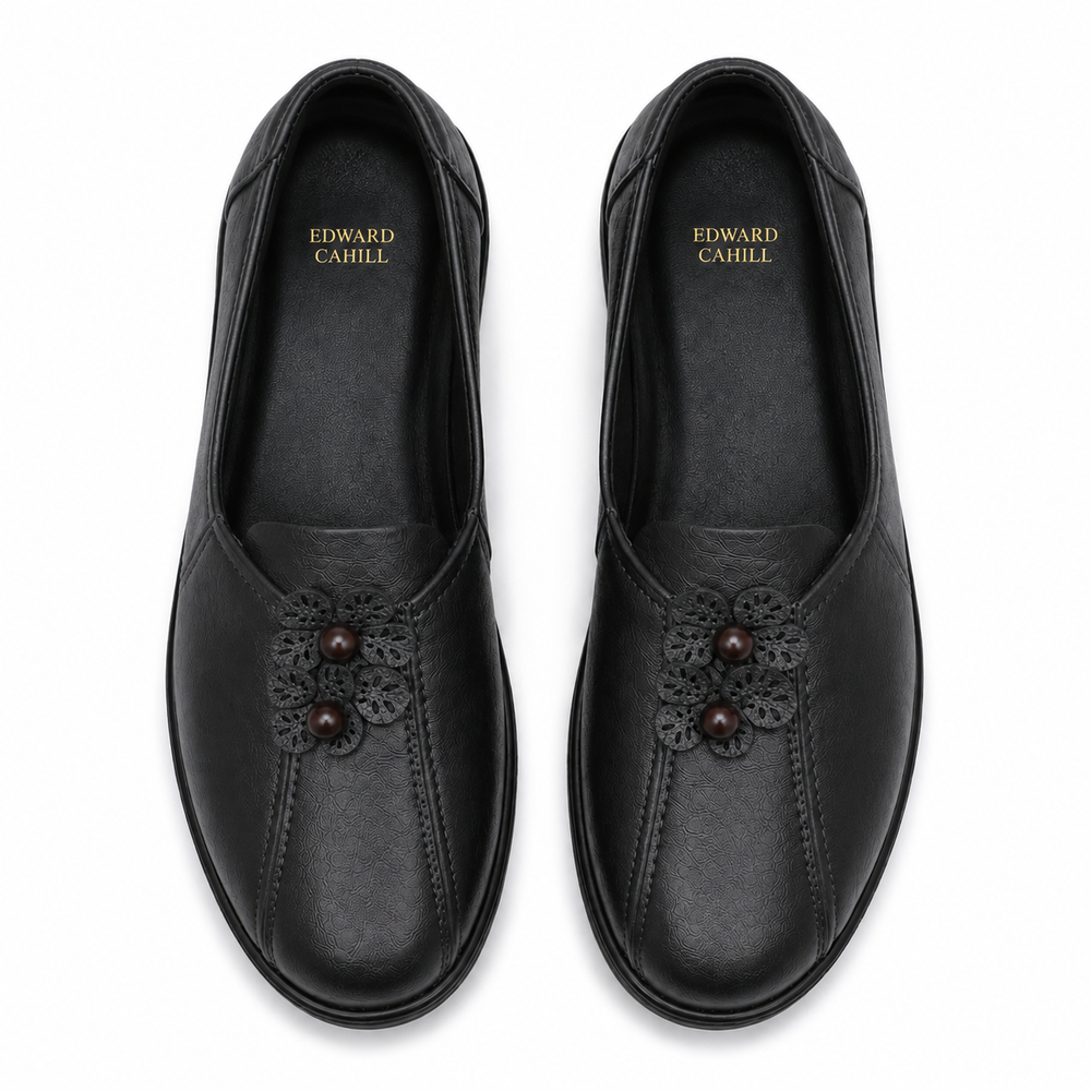 Perugia Orthopedic Comfort Shoes - Black