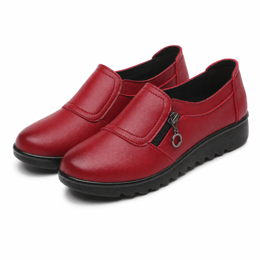 Trapani Orthopedic Flats - Red