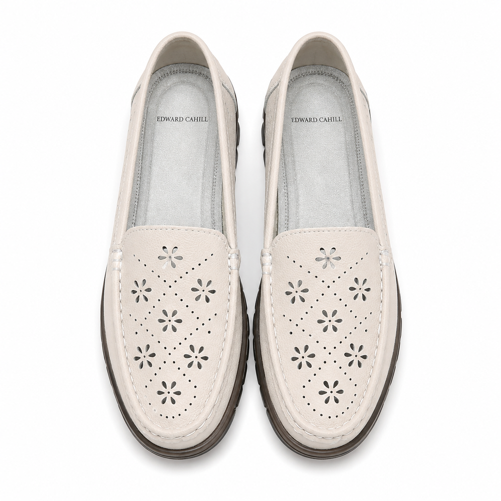 Salerno Orthopedic Loafers - Beige hollow