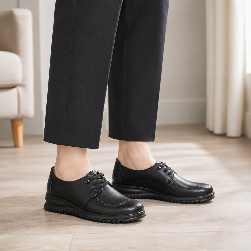 Lecce Orthopedic Comfort Shoes - Black