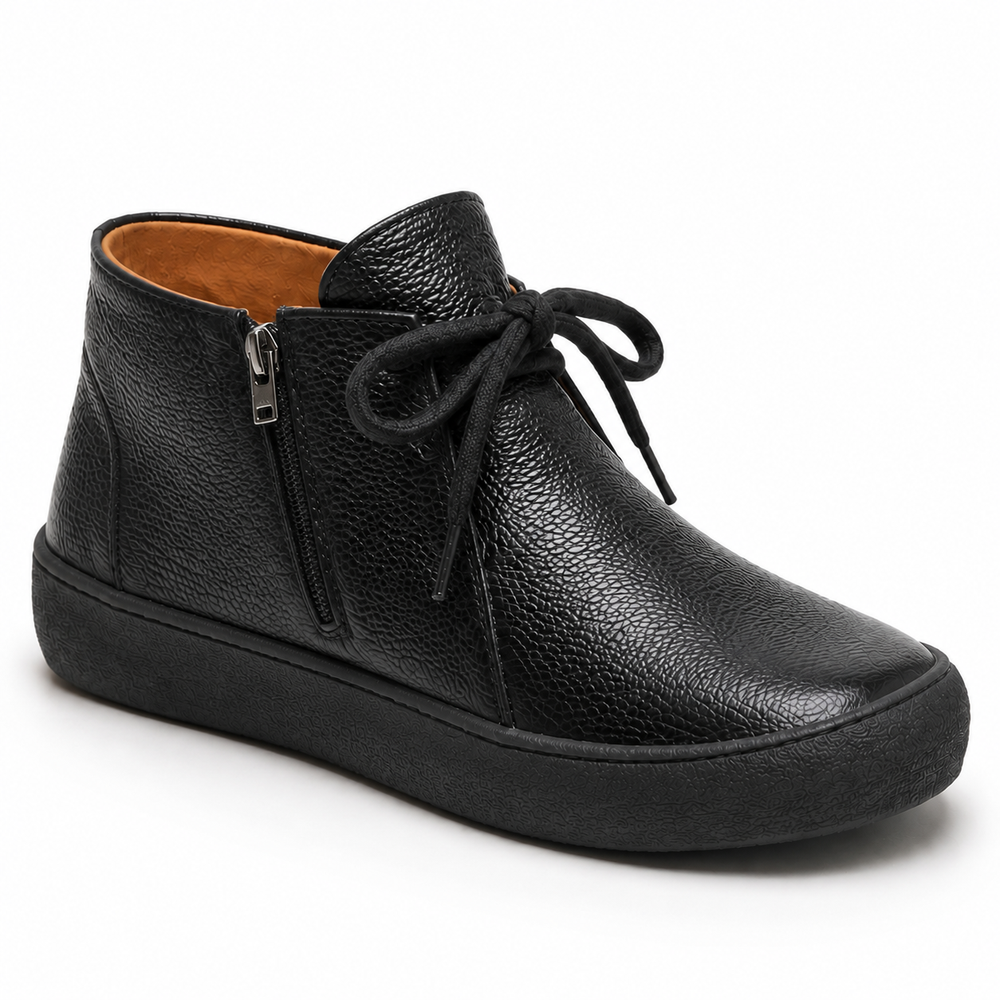 Imola Orthopedic Ankle Boots - Black single lining
