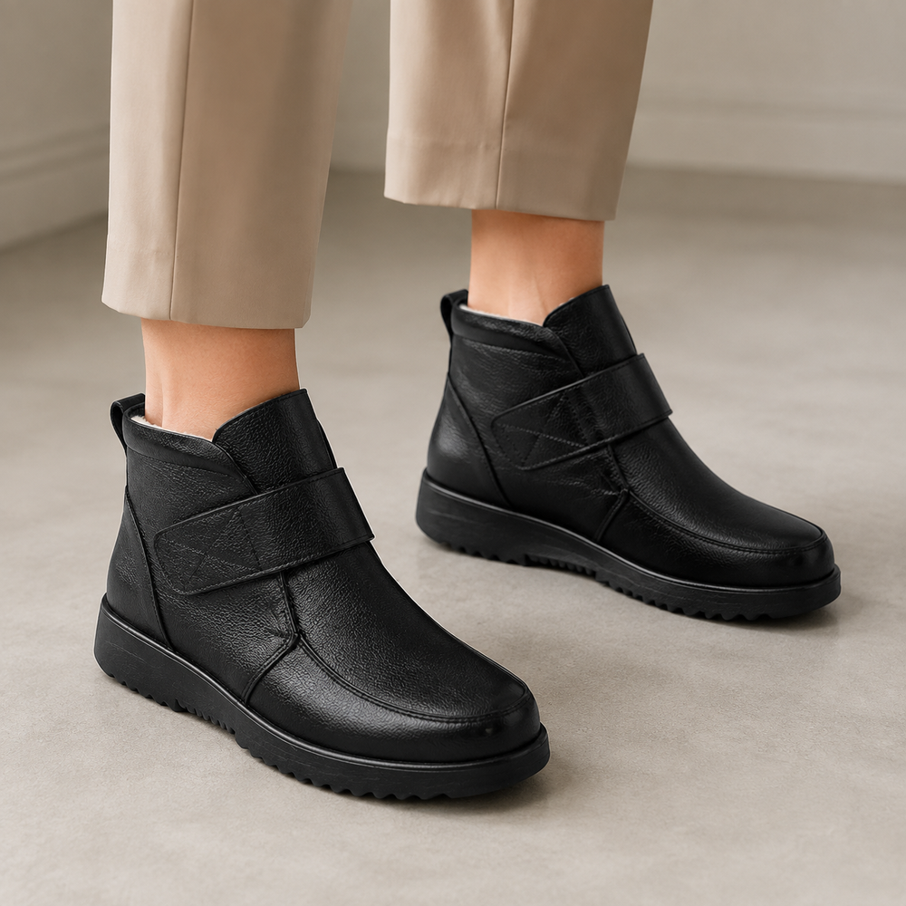 Monza Orthopedic Ankle Boots - Black