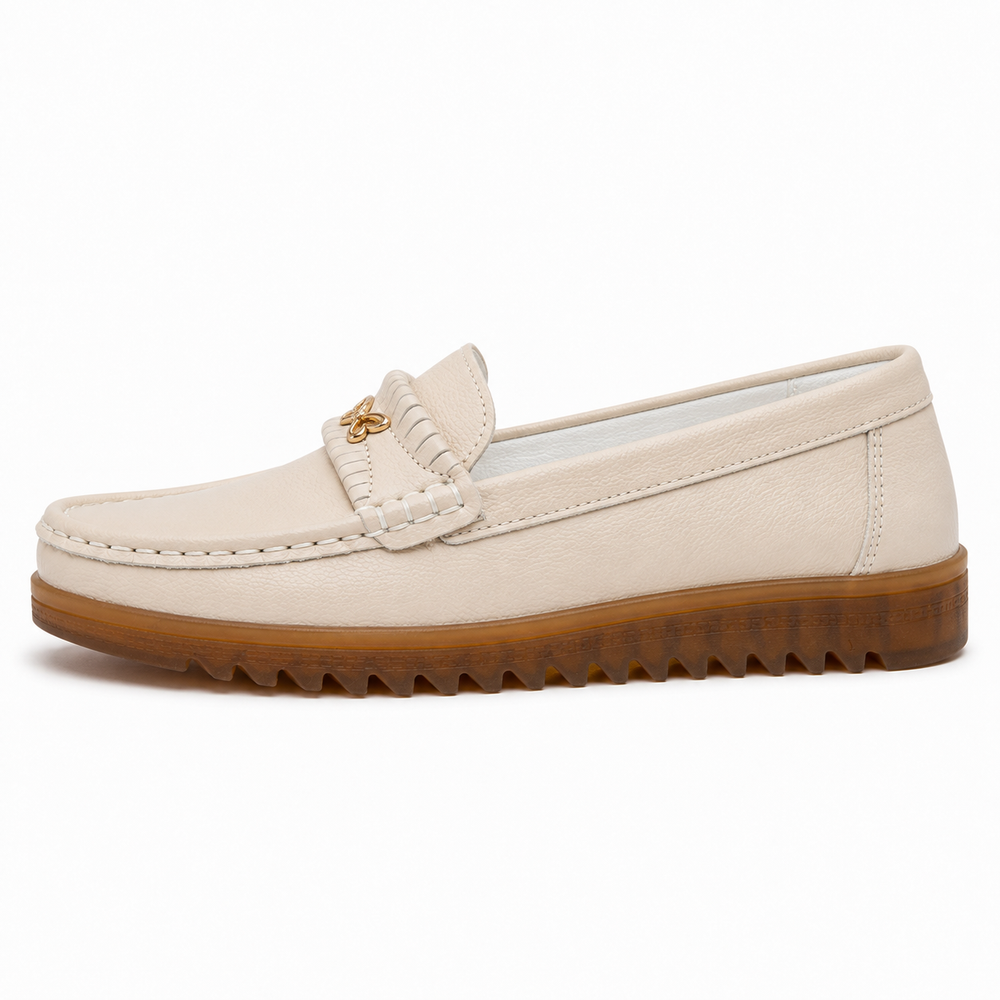 Elba Orthopedic Moccasins - Beige