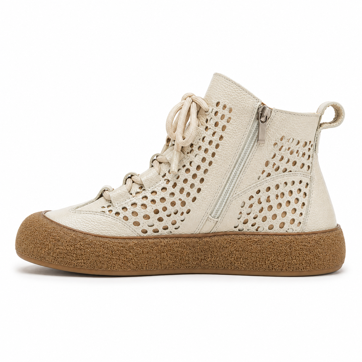 Ancona Orthopedic Ankle Boots - Beige