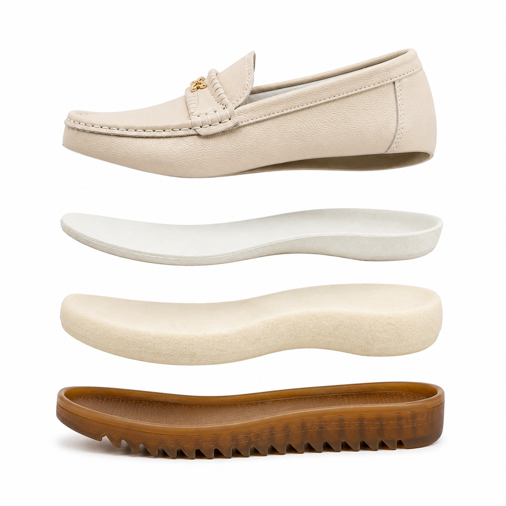 Elba Orthopedic Moccasins - Beige