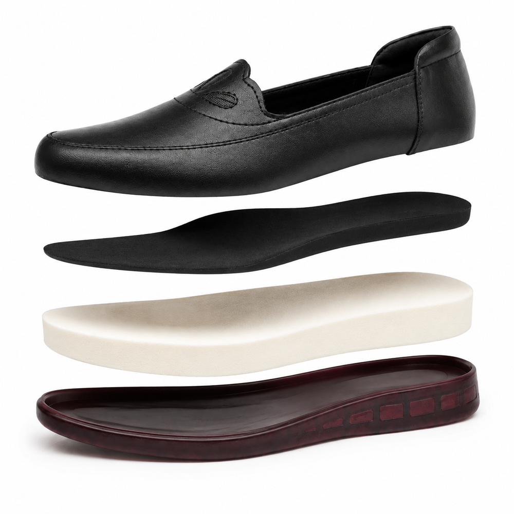 Brescia Orthopedic Flats - Black