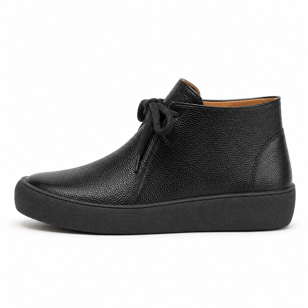 Novara Orthopedic Ankle Boots - Black cotton