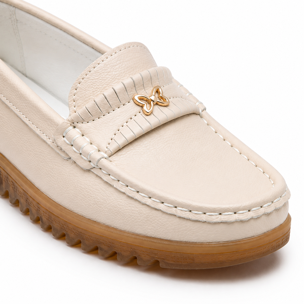 Elba Orthopedic Moccasins - Beige